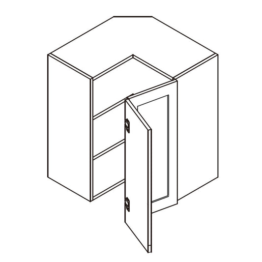 Domain Cabinets Jersey 24" x 36" With 1 Door and 2 Shelves White Wooden Shaker Wall Easy Reach Cabinet