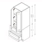 Domain Cabinets Jersey 30" x 35" White Wooden Shaker Wide Double Pantry Cabinet