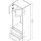 Domain Cabinets Jersey 30" x 35" With 2 Bottom Drawer White Wooden Wide Oven Cabinet