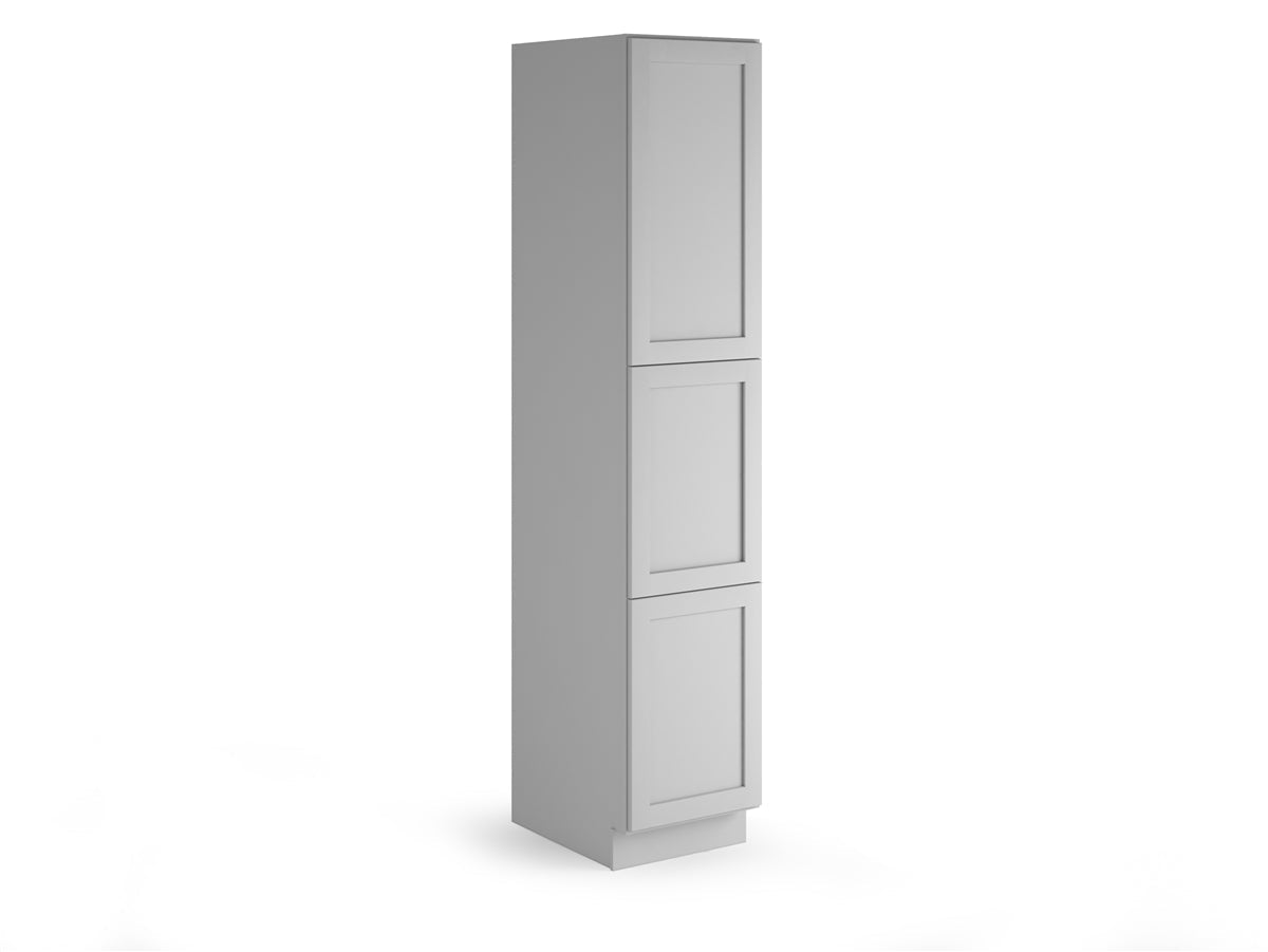 Domain Cabinets LC1884-SFPG-VW Valleywood Shaker 18" x 84" With 2 Doors and 4 Shelves Gray Wooden Single Pantry Cabinet