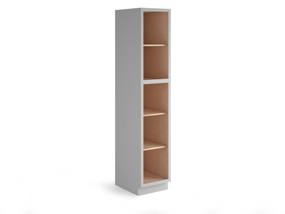 Domain Cabinets LC1884-SFPG-VW Valleywood Shaker 18" x 84" With 2 Doors and 4 Shelves Gray Wooden Single Pantry Cabinet