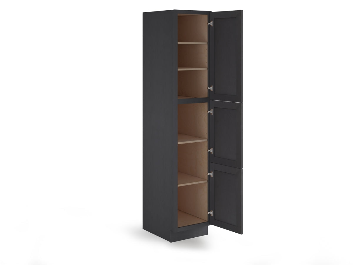 Domain Cabinets LC1884-VIG-VW Valleywood 18" x 84" With 2 Doors and 4 Shelves Dusky Gray Wooden Single Pantry Cabinet
