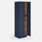 Domain Cabinets LC2490-MBF-VW Valleywood 24" x 90" With 4 Doors and 4 Shelves Marine Blue Wooden Double Pantry Cabinet