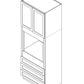 Domain Cabinets O333024-AIM-SD Alton 33" x 30" With 2 Doors Iced Mocha Wooden Oven Top Cabinet