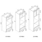 Domain Cabinets OC3084U-SWS-NG Supreme 30" x 84" With 2 Doors and 1 Drawer White Wooden Double Oven Cabinet