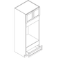 Domain Cabinets OC3090U-VPL-NG Havana Plata 30" x 90" With 2 Doors and 1 Drawer Brown Wooden Oven Cabinet