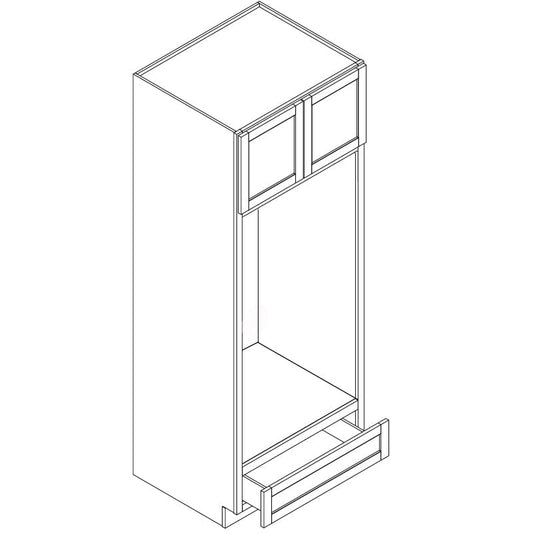 Domain Cabinets OC31.584D-KGS-BC Kingston 32" x 84" With 2 Doors Gray Wooden Oven Cabinet