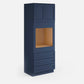 Domain Cabinets OC3384SD-MBF-VW Valleywood 33" x 84" With 2 Doors and 3 Drawers Marine Blue Wooden Oven Cabinet