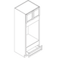 Domain Cabinets OC3384U-SWS-NG Supreme 33" x 84" With 2 Doors and 1 Drawer White Wooden Double Oven Cabinet