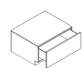 Domain Cabinets OVB3016-FBS-IN Frameless 30" x 17" With 1 Drawer Bella Slab Wood Microwave Base Drawer Cabinet