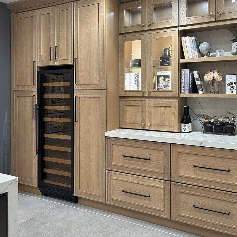 Domain Cabinets PC1896-SWS-NG Supreme 18" x 96" With 2 Doors and 6 Shelves White Wooden Single Pantry Cabinet