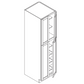 Domain Cabinets PC3684-EBS-NG Elegant Shaker 36" x 84" With 4 Doors and 6 Shelves Black Wooden Double Pantry Cabinet
