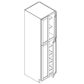 Domain Cabinets PC3696-SWS-NG Supreme 36" x 96" With 4 Doors and 6 Shelves White Wooden Double Pantry Cabinet