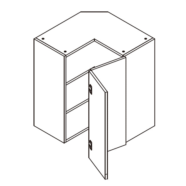 Domain Cabinets Pacific 24" x 30" With 1 BI-fold Door White Shaker Wooden Wall Cabinet