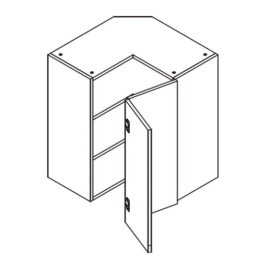 Domain Cabinets Pacific 24" x 36" With 1 BI-fold Door White Shaker Wooden Wall Cabinet