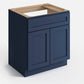 Domain Cabinets SB30-MBF-VW Valleywood 30" x 35" With 2 Doors Marine Blue Wooden Sink Base Cabinet