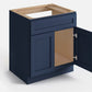 Domain Cabinets SB33-MBF-VW Valleywood 33" x 35" With 2 Doors Marine Blue Wooden Sink Base Cabinet