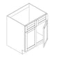 Domain Cabinets SB33-VBL-NG Havana Blanco 33" x 35" With 2 Doors White Wooden False Front Sink Base Cabinet