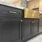 Domain Cabinets SBA36-SWS-NG Supreme 36" x 35" With 2 Doors White Wooden Apron Sink Base Cabinet