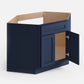 Domain Cabinets SBCD42-MBF-VW Valleywood 42" x 35" With 2 Doors Marine Blue Wooden Diagonal Corner Sink Base Cabinet