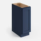 Domain Cabinets SR09-MBF-VW Valleywood 9" x 35" With 1 Drawer Marine Blue Wooden Spice Rack Drawer Cabinet