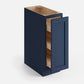 Domain Cabinets SR09-MBF-VW Valleywood 9" x 35" With 1 Drawer Marine Blue Wooden Spice Rack Drawer Cabinet