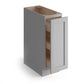 Domain Cabinets SR09-SFPG-VW Valleywood Shaker 9" x 35" With 1 Drawer Gray Wooden Spice Rack Drawer Cabinet