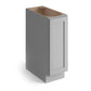 Domain Cabinets SR12-SFPG-VW Valleywood Shaker 12" x 35" With 1 Drawer Gray Wooden Spice Rack Drawer Cabinet