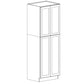 Domain Cabinets U303024-CSB-SD Coastal Shaker 30" x 30" With 4 Doors and 2 Shelves Blue Wooden Double Pantry Cabinet