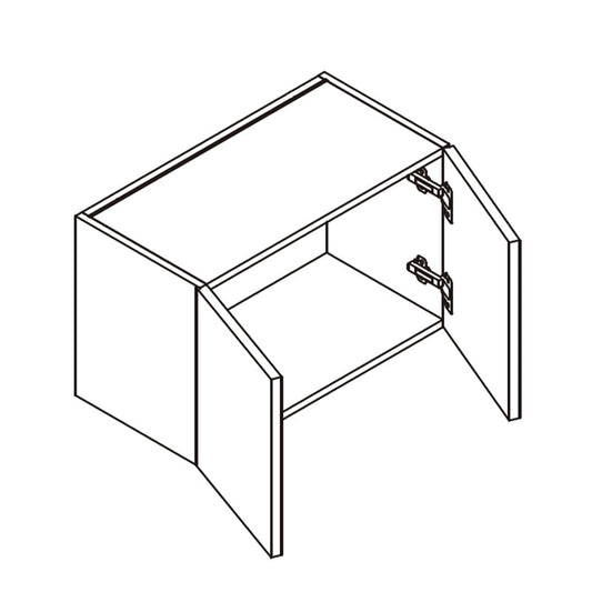 Domain Cabinets W3615-FWG-IN Frameless 36" x 15" With 2 Doors White Gloss Wooden Wall Bridge Cabinet