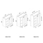 Domain Cabinets WBC2736-SWS-NG Supreme 27" x 36" With 1 Door and 2 Shelves White Wooden Wall Blind Corner