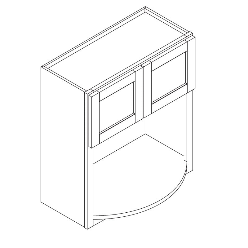 Domain Cabinets WBL2730-VTM-JK Craftsman Vita 27" x 30" With 2 Door Maple Wooden Wall Cabinet