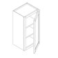 Domain Cabinets WC0936-SFPW-VW Valleywood 9" x 36" With 1 Door and 2 Shelves White Wooden Wall Cabinet
