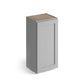 Domain Cabinets WC1230-SFPG-VW Valleywood Shaker 12" x 30" With 1 Door and 2 Shelves Gray Wooden Wall Cabinet