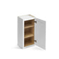 Domain Cabinets WC1836-SFPW-VW Valleywood 18" x 36" With 1 Door and 2 Shelves White Wooden Wall Cabinet