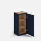 Domain Cabinets WC2130-MBF-VW Valleywood 21" x 30" With 1 Door and 2 Shelves Marine Blue Wooden Wall Cabinet