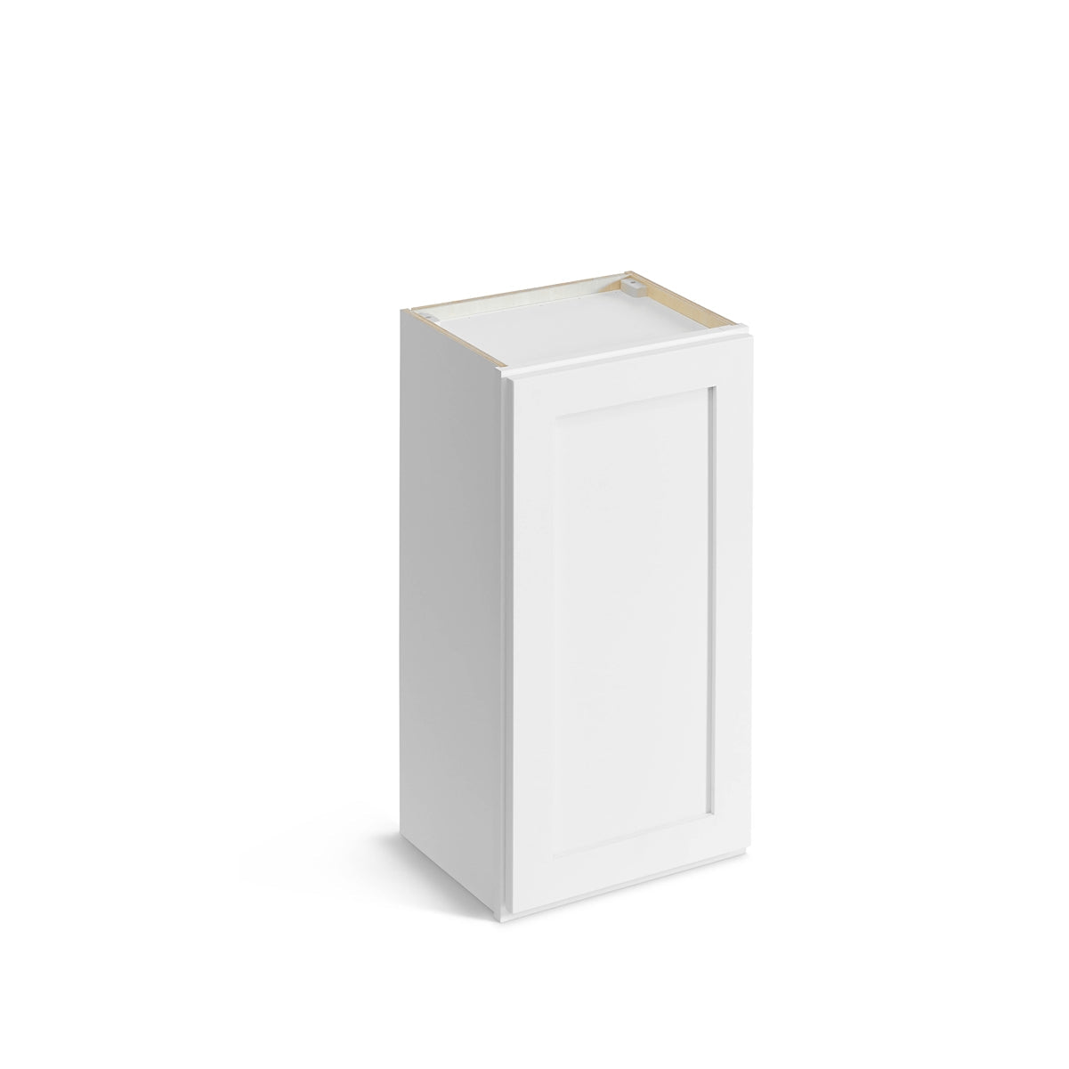 Domain Cabinets WC2130-SFPW-VW Valleywood 21" x 30" With 1 Door and 2 Shelves White Wooden Wall Cabinet
