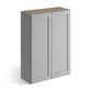 Domain Cabinets WC2430-SFPG-VW Valleywood Shaker 24" x 30" With 2 Doors and 2 Shelves Gray Wooden Wall Cabinet