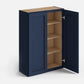 Domain Cabinets WC2442-MBF-VW Valleywood 24" x 42" With 2 Doors and 3 Shelves Marine Blue Wooden Wall Cabinet