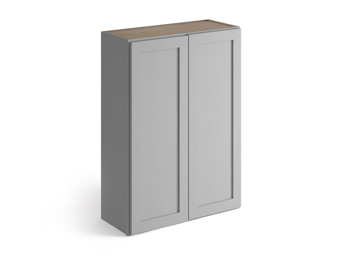 Domain Cabinets WC2442-SFPG-VW Valleywood Shaker 24" x 42" With 2 Doors and 3 Shelves Gray Wooden Wall Cabinet