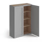 Domain Cabinets WC2442-SFPG-VW Valleywood Shaker 24" x 42" With 2 Doors and 3 Shelves Gray Wooden Wall Cabinet