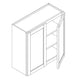 Domain Cabinets WC2730-SFPG-VW Valleywood Shaker 27" x 30" With 2 Doors and 2 Shelves Gray Wooden Wall Cabinet