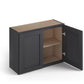 Domain Cabinets WC3012-VIG-VW Valleywood 30" x 12" With 2 Doors Dusky Gray Wooden Wall Bridge Cabinet