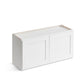 Domain Cabinets WC3015-SFPW-VW Valleywood 30" x 15" With 2 Doors White Wooden Wall Bridge Cabinet