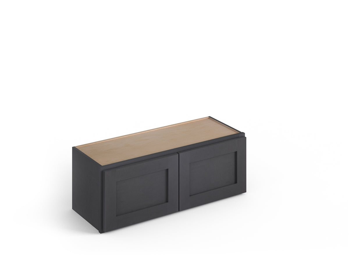 Domain Cabinets WC3018-VIG-VW Valleywood 30" x 18" With 2 Doors Dusky Gray Wooden Wall Bridge Cabinet