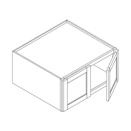 Domain Cabinets WC331224-MBF-VW Valleywood 33" x 12" With 2 Doors Marine Blue Wooden Wall Refrigerator Cabinet