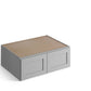 Domain Cabinets WC331224-SFPG-VW Valleywood Shaker 33" x 12" With 2 Doors Gray Wooden Wall Refrigerator Cabinet