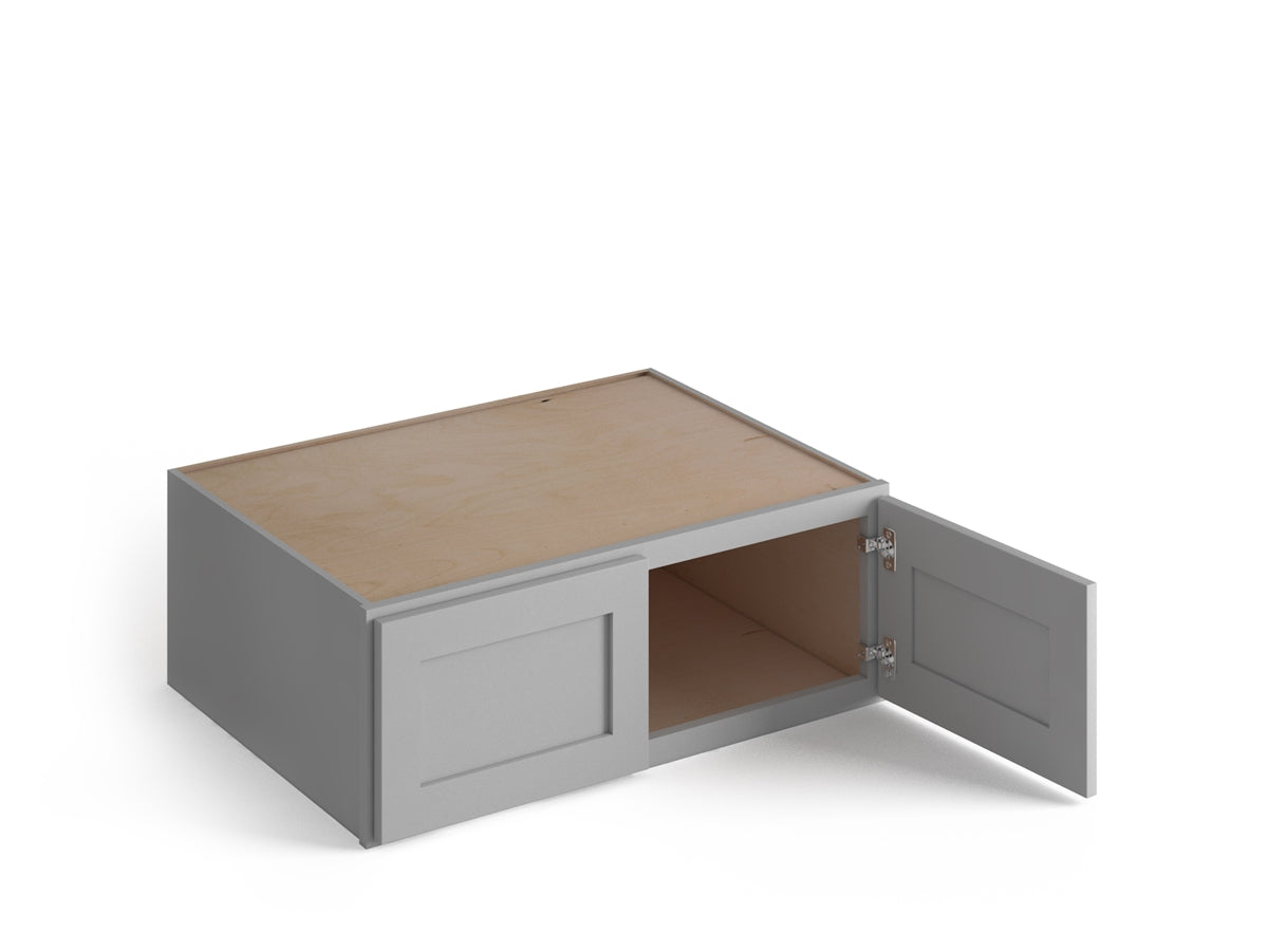 Domain Cabinets WC331224-SFPG-VW Valleywood Shaker 33" x 12" With 2 Doors Gray Wooden Wall Refrigerator Cabinet