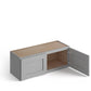 Domain Cabinets WC3318-SFPG-VW Valleywood Shaker 33" x 18" With 2 Doors Gray Wooden Wall Bridge Cabinet