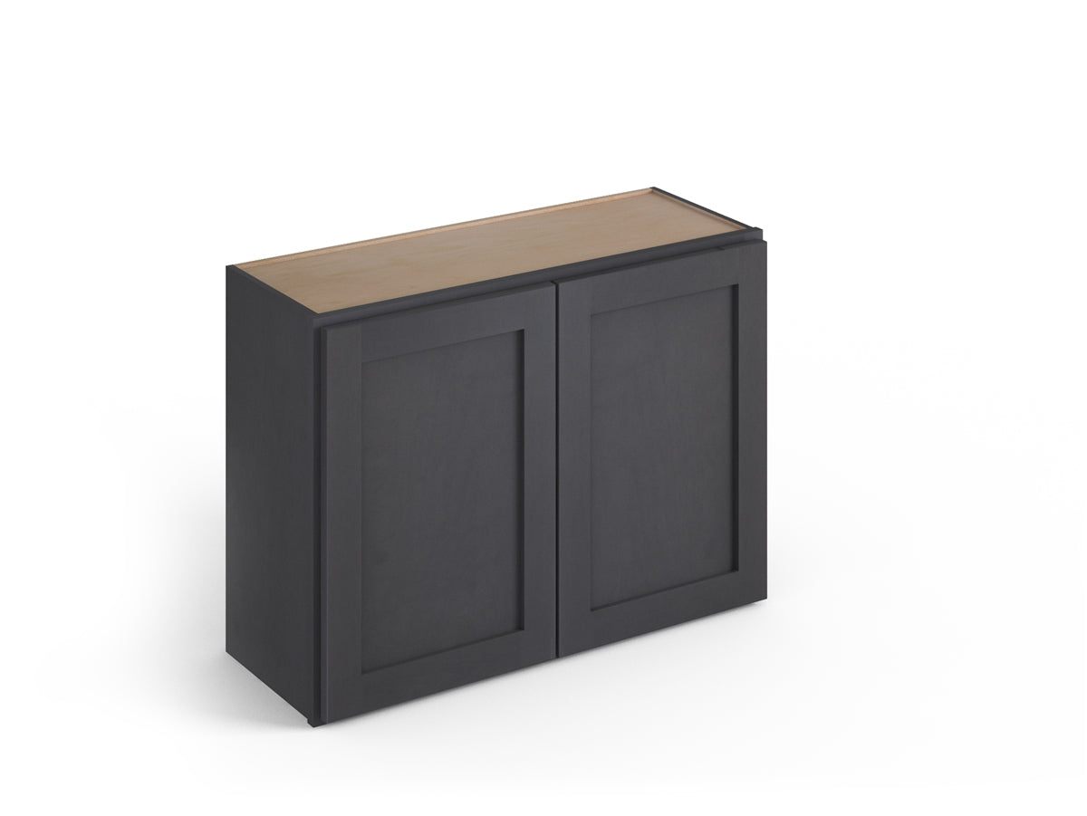 Domain Cabinets WC3318-VIG-VW Valleywood 33" x 18" With 2 Doors Dusky Gray Wooden Wall Bridge Cabinet